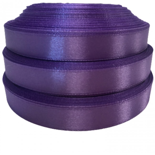 Szatén szalag 12 mm Hossz 32 RM - Violet