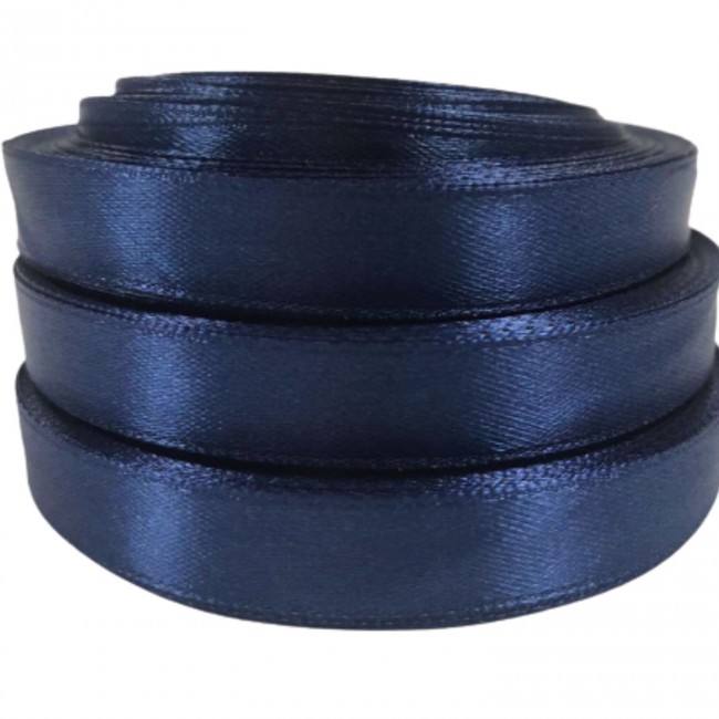 Szatén szalag 12 mm Hossz 32 RM - Navy Blue