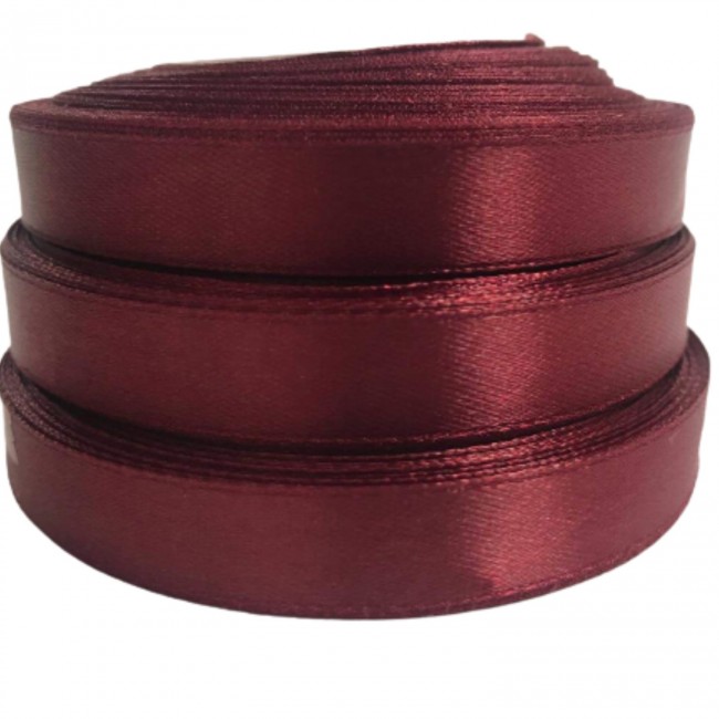 Szatén szalag 12 mm Hossz 32 RM - Burgundy