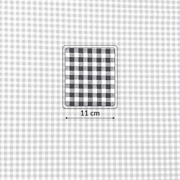 Pamutszövet - Ikea Grid Grey