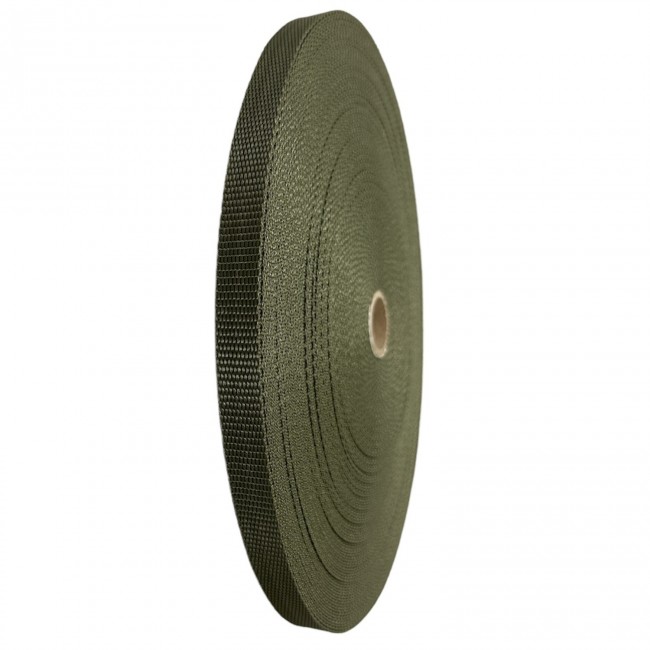 Hevederszalag 15mm - Olive