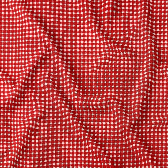 Pamutszövet - Houndstooth Red