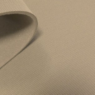 Autó tetőkárpit anyag – Szürke, 3mm PU hab, 180cm széles